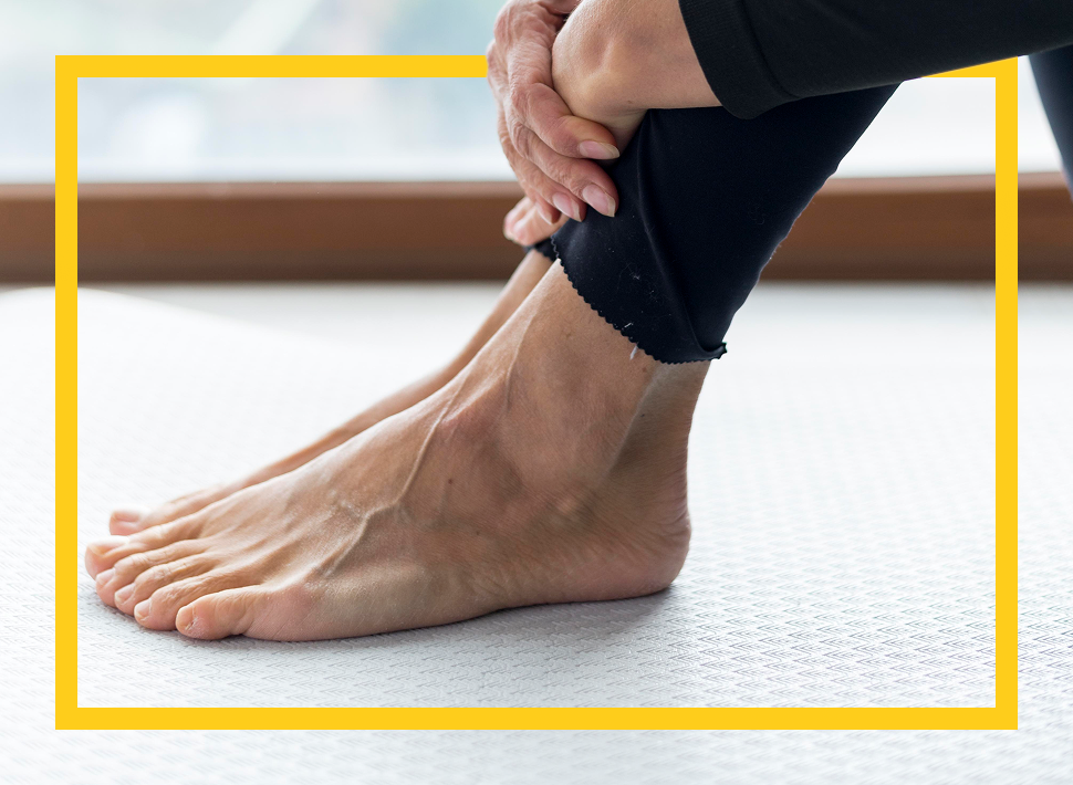 Füße schälen sich