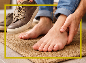 Schmerzende Stelle am Fuß