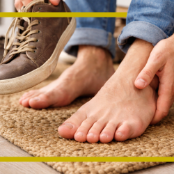 Schmerzende Stelle am Fuß